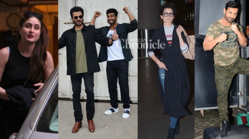 John, Anil bond with Arjun, Kareena, Malaika, Kangana dazzle in black