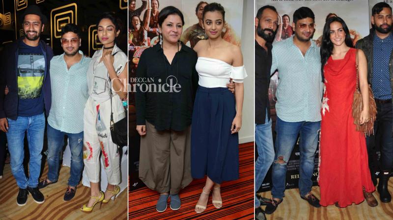 Radhika, Surveen promote Parched while B-Town catches film screening