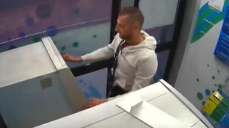 Their identity came to light after the staffers of a five-star hotel at Kovalam recognised them through the CCTV footage of the ATM thieves that was released by the police through television channels on Tuesday morning. (Photo: Youtube grab)