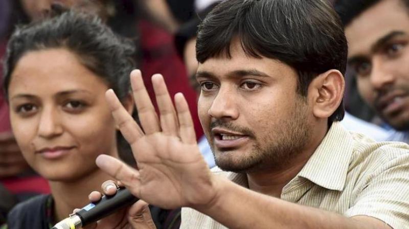  JNUSU students’ union president Kanhaiya Kumar. (Photo: PTI)