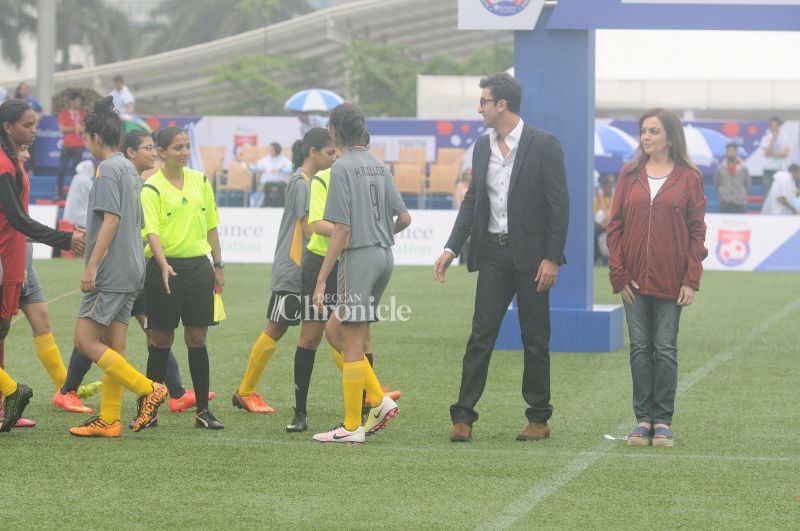 Ranbir and Nita Ambani inaugurate a brand new sporting event