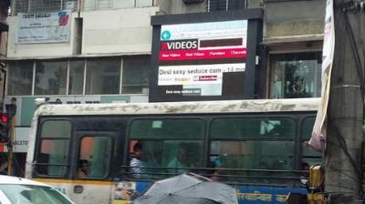 Pune: Porn clip plays on digital billboard, causes traffic jam
