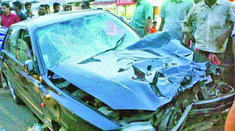 Bidar native killed after car rams into a parked lorry