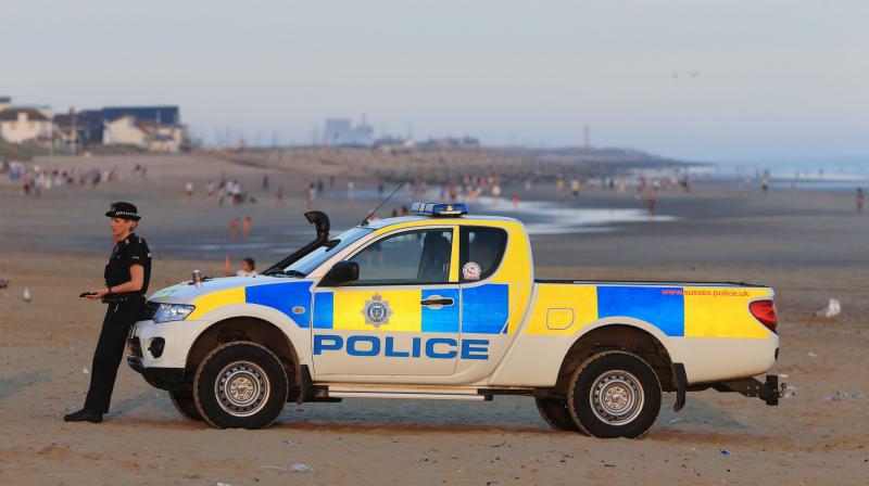 Three of the victims were airlifted from sea on Wednesday and two other bodies were discovered washed ashore later the same day at a popular beach resort of Camber Sands in East Sussex. (Photo: AP) Three of the victims were airlifted from sea on Wednesday and two other bodies were discovered washed ashore later the same day at a popular beach resort of Camber Sands in East Sussex. (Photo: AP)