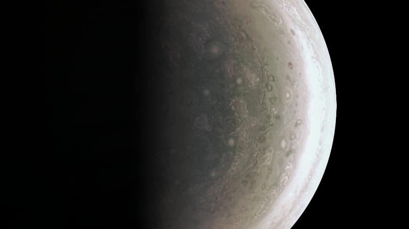 NASA on September 2 released a batch of close-up pictures taken by the Juno spacecraft last week when it flew within 2,500 miles of Jupiter's cloud tops. (Photo: NASA) NASA on September 2 released a batch of close-up pictures taken by the Juno spacecraft last week when it flew within 2,500 miles of Jupiter's cloud tops. (Photo: NASA)