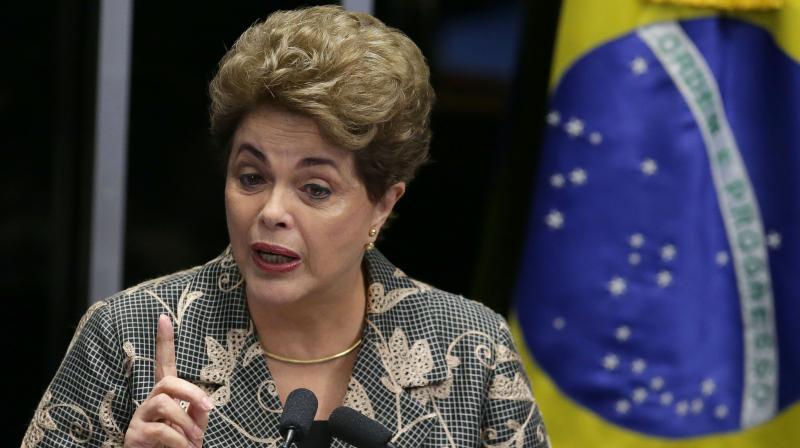 Brazil's suspended president proclaimed her innocence at her impeachment trial Monday and said ‘corrupt’ lawmakers conspired to oust her. (Photo: Brazil's suspended president proclaimed her innocence at her impeachment trial Monday and said ‘corrupt’ lawmakers conspired to oust her. (Photo:
