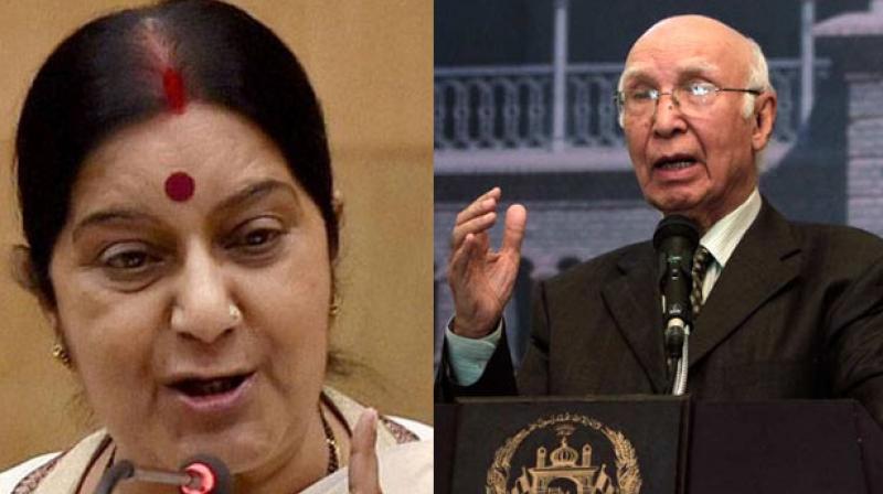 Swaraj on Saturday slammed Pakistan's unabashed embrace and encouragement to terrorism in Kashmir and said the neighbouring nation's delusional dream that 'Kashmir will one day become Pakistan' would never be realised. (Photo: Representational Image) Swaraj on Saturday slammed Pakistan's unabashed embrace and encouragement to terrorism in Kashmir and said the neighbouring nation's delusional dream that 'Kashmir will one day become Pakistan' would never be realised. (Photo: Representational Image)
