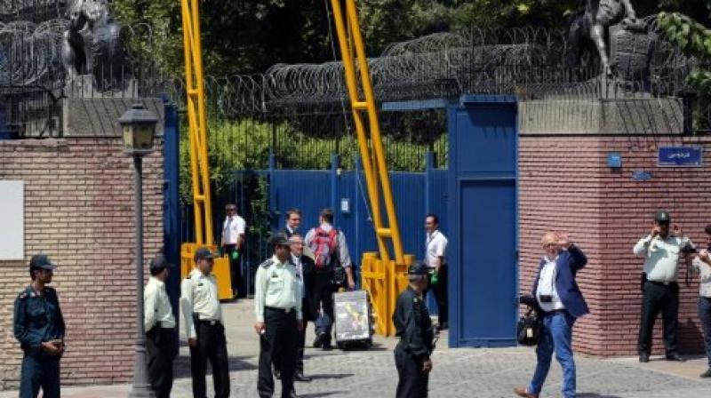 Security forces stand guard outside the British embassy in Tehran (Photo: AFP) Security forces stand guard outside the British embassy in Tehran (Photo: AFP)