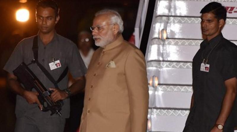 Prime Minister Narendra Modi arrives at IAF Palam from Hangzhou,China after attending the G20 Summit. (Photo: PTI) Prime Minister Narendra Modi arrives at IAF Palam from Hangzhou,China after attending the G20 Summit. (Photo: PTI)