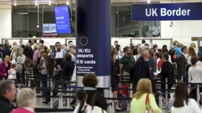 The UK on Tuesday unveiled plans to further its crackdown on immigration through work and study routes from non-EU nations. (Photo: AFP/Representational) The UK on Tuesday unveiled plans to further its crackdown on immigration through work and study routes from non-EU nations. (Photo: AFP/Representational)