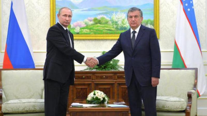 Russian President Vladimir Putin with newly appointed Uzbekistan's interim President Shavkat Mirziyoyev. (Photo: AP) Russian President Vladimir Putin with newly appointed Uzbekistan's interim President Shavkat Mirziyoyev. (Photo: AP)