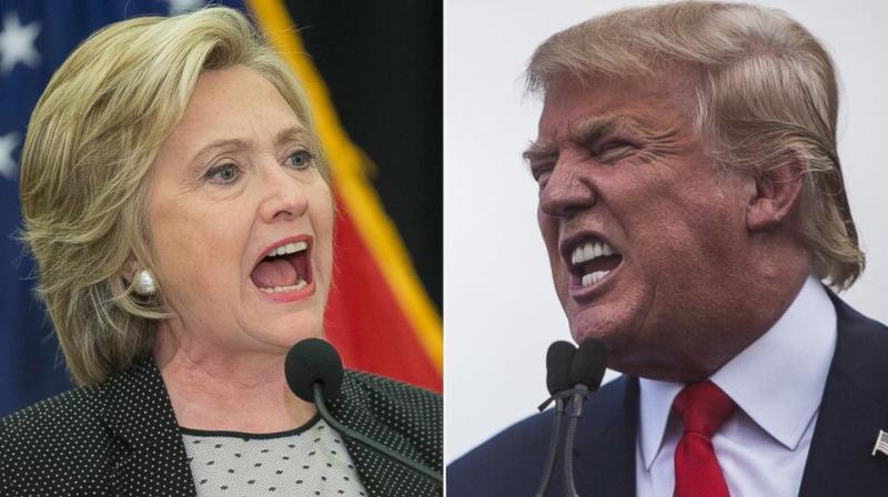 Hillary Clinton and Donald Trump. Hillary Clinton and Donald Trump.
