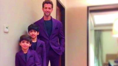 Hrithik Roshan sons Hrehaan and Hridhaan