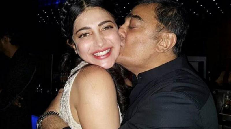 Image result for kamal and shruti haasan